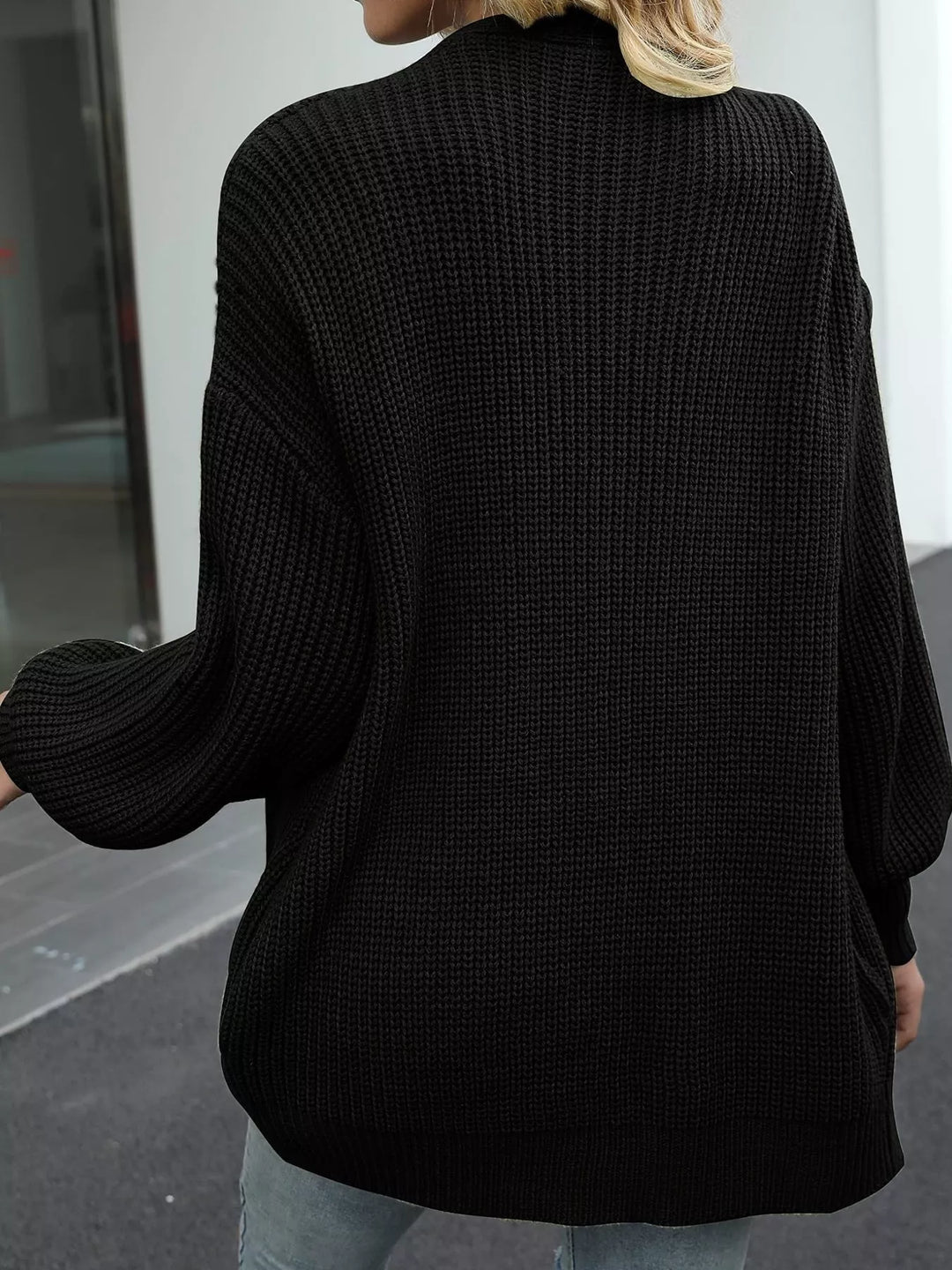 Chunky Knit Open Front Cardigan