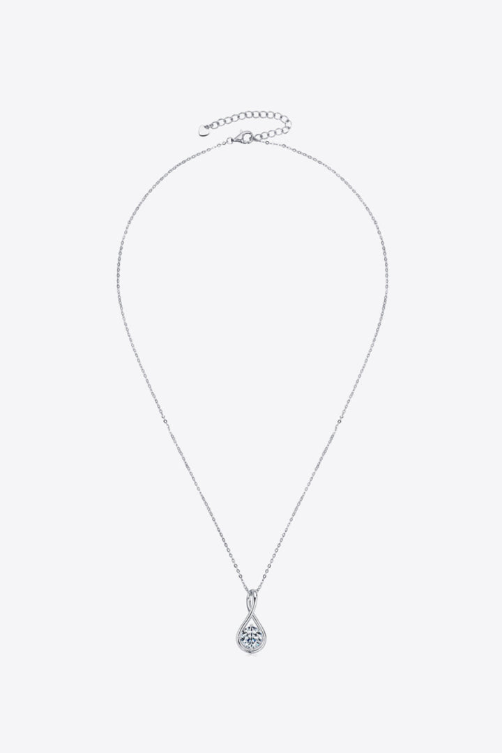 2 Carat Moissanite 925 Sterling Silver Necklace