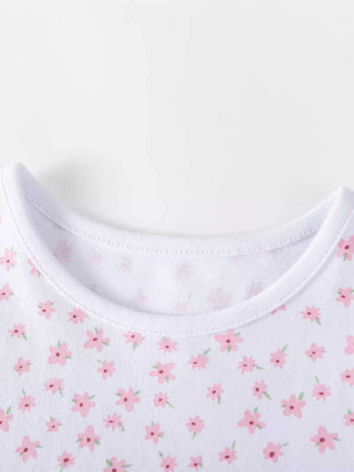 Children's Floral Print Tulle Dress