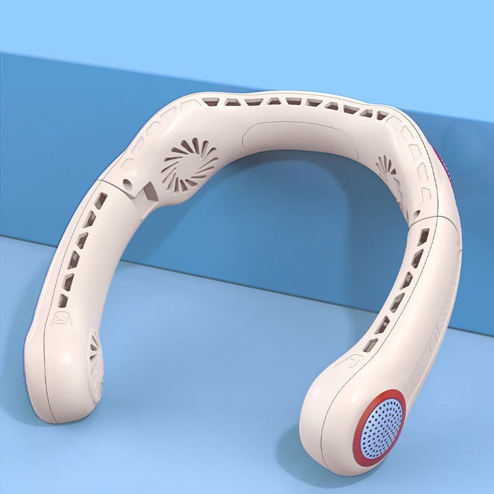 Portable Lazy New Quad-core Leaf-free Halter Fan