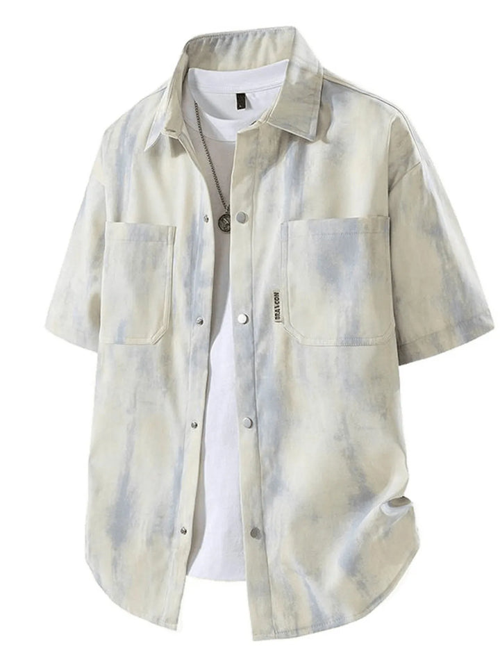 Men's Plus Size Snap Down Short Sleeve Shirt