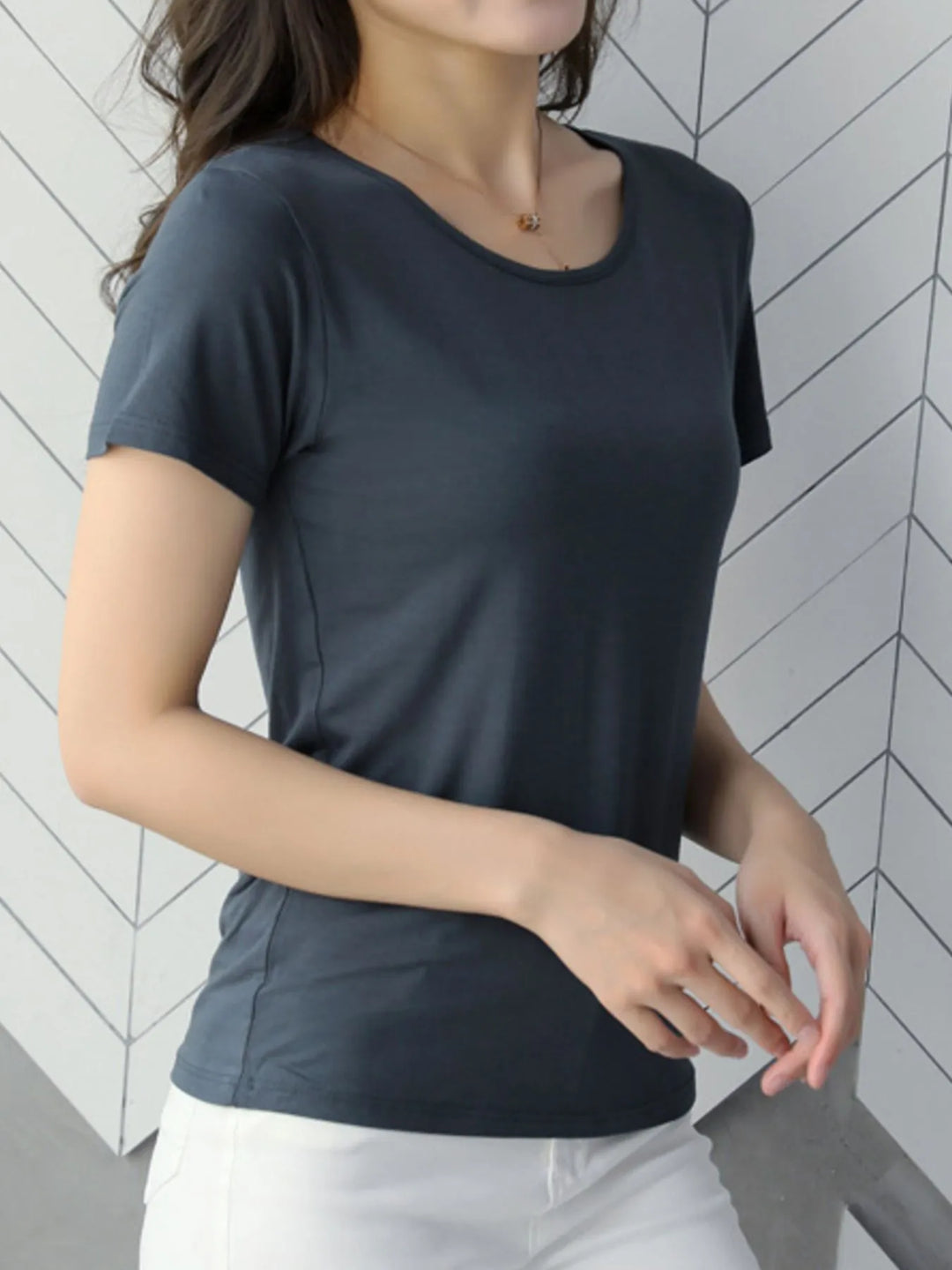 Round Neck Short Sleeve T-Shirt