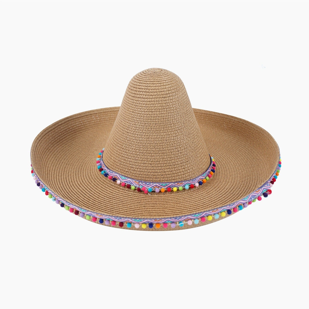 Panama Cowboy Hat, Rider Hat, Beach Brazilian Sun Hat, Men's Straw Hat, Wide Brim UV Protection Hat For Cross-border Amazon Sales
