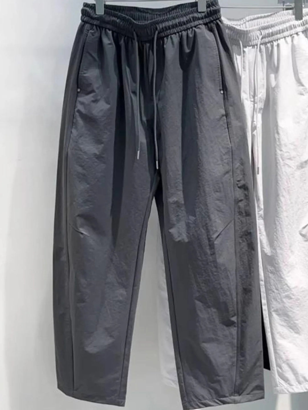 Men's Plus Size Drawstring Wide Leg Pants
