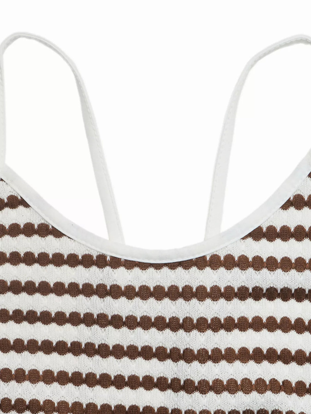 Striped Bodycon Sleeveless Knit Dress