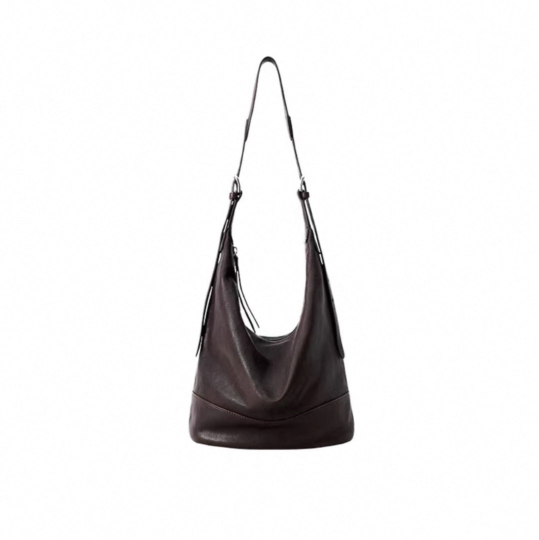 Sheepskin Double-handle Genuine Leather Large-capacity Commuter Bag