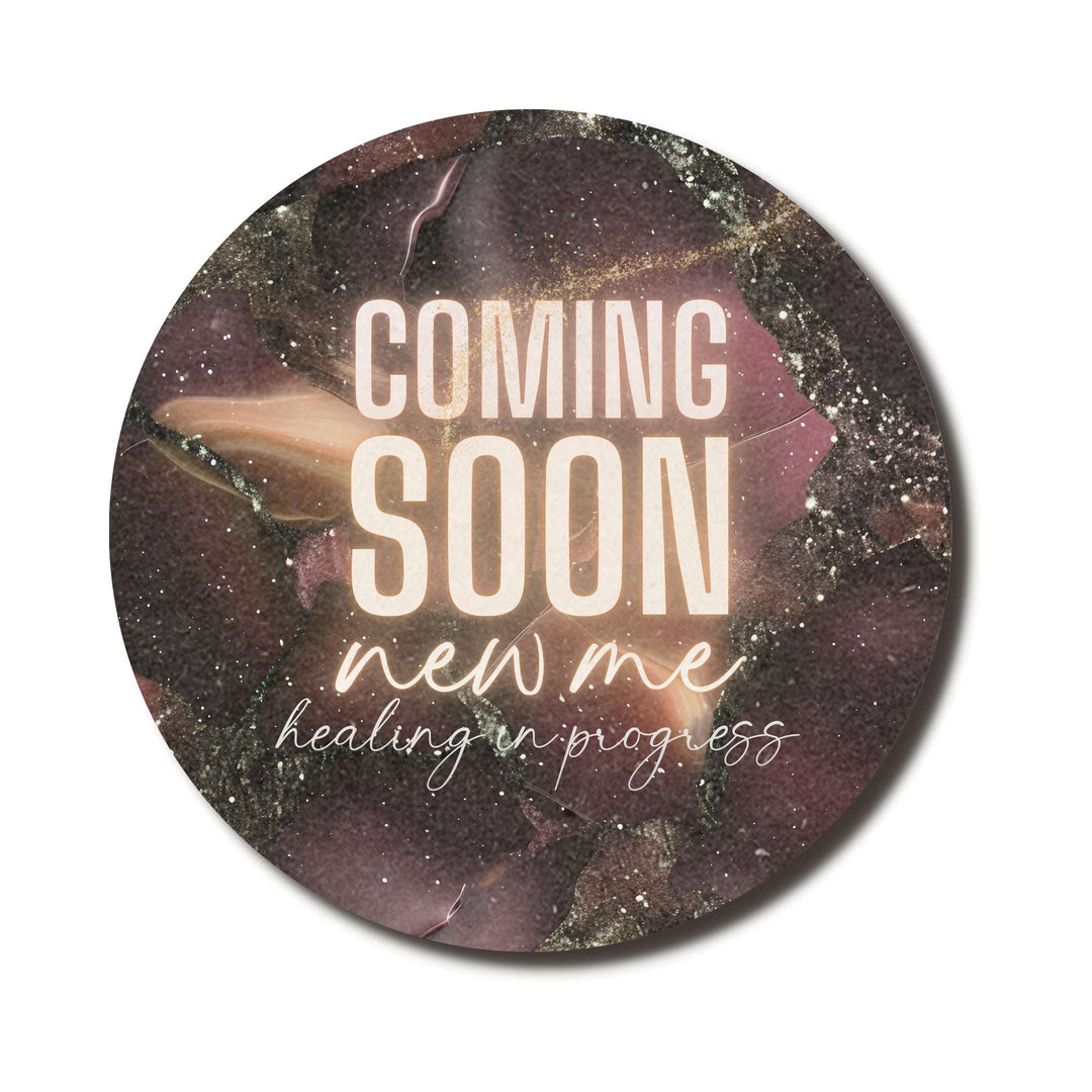 Coming Soon New Me — SoulScript Circle Mouse Pad