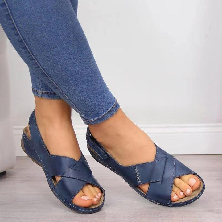Womens Retro Casual PU Sandals