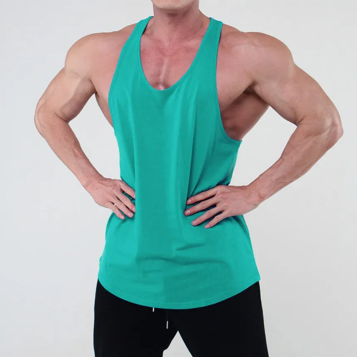 Men's Plus Size Round Neck Racerback Tank