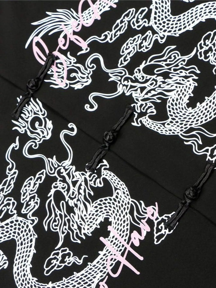 Men's Dragon Chinese Style Button Up Shirt