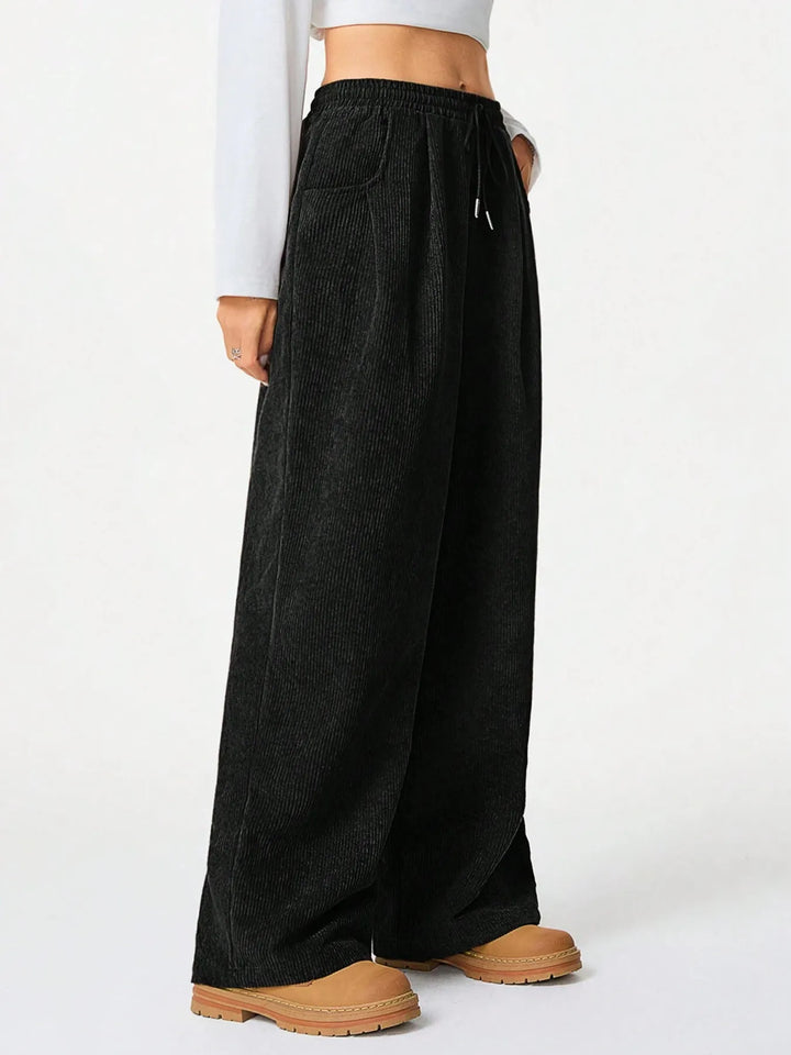 Wide Leg Drawstring Pants
