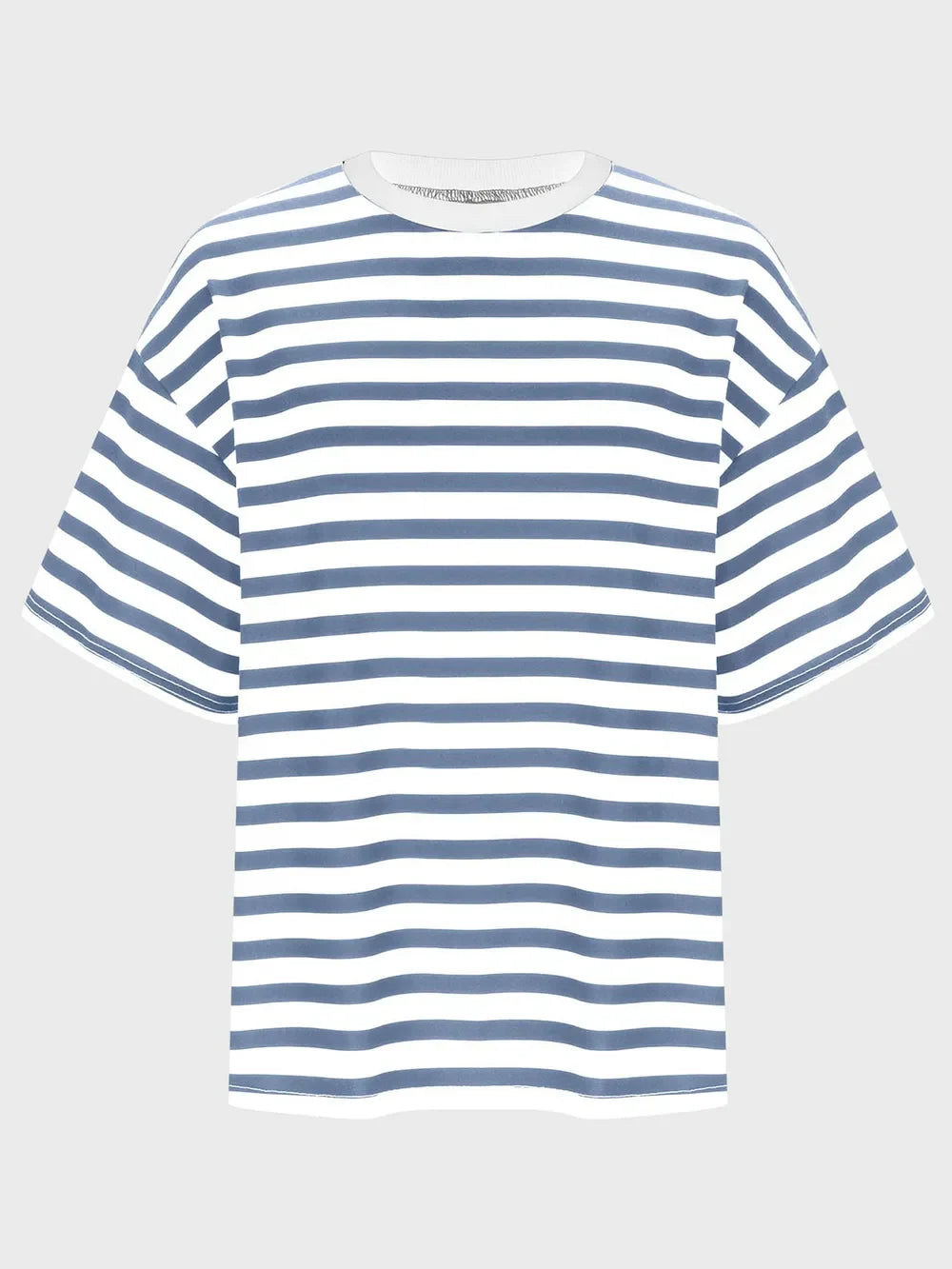 Striped Round Neck Half Sleeve T-Shirt