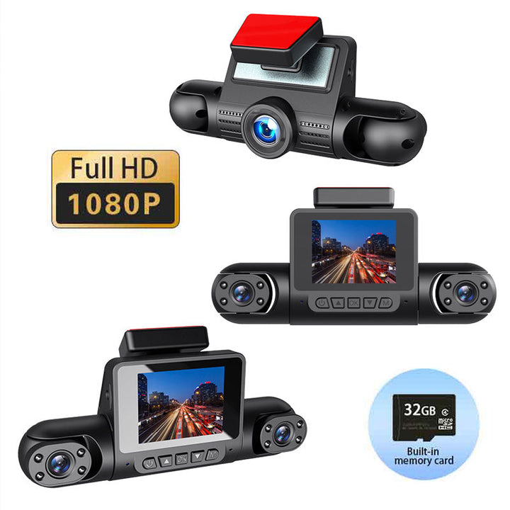 1080P High-definition Driving Recorder With Four Lenses, High-definition Night Vision, Front, Back, Left, Right Recording