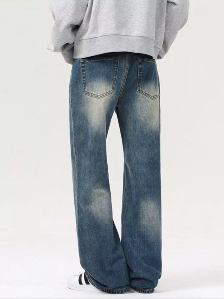 Men's Vintage Wash Loose Fit Jeans