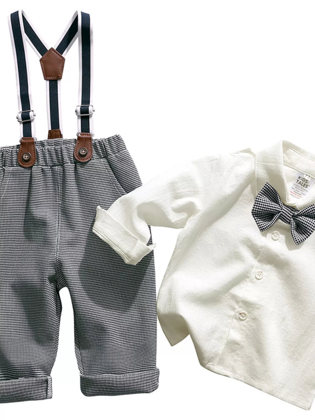 Children's Button Up Shirt and Overall Set