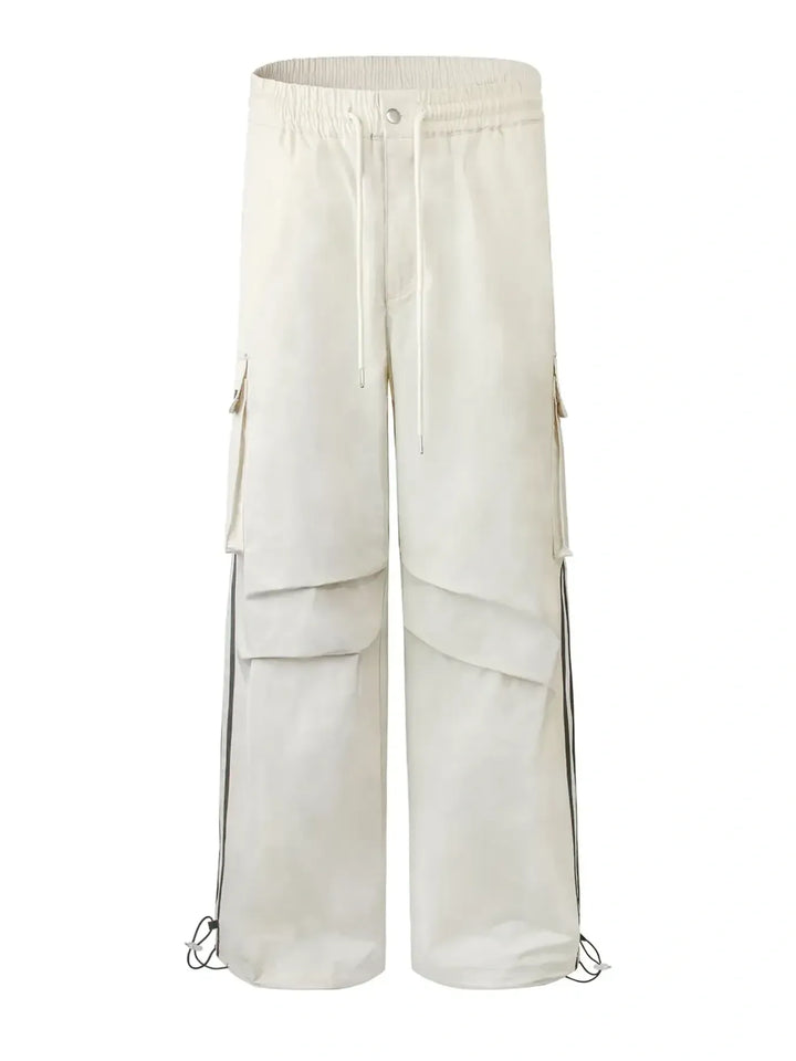 Men's Drawstring Wide Leg Pants