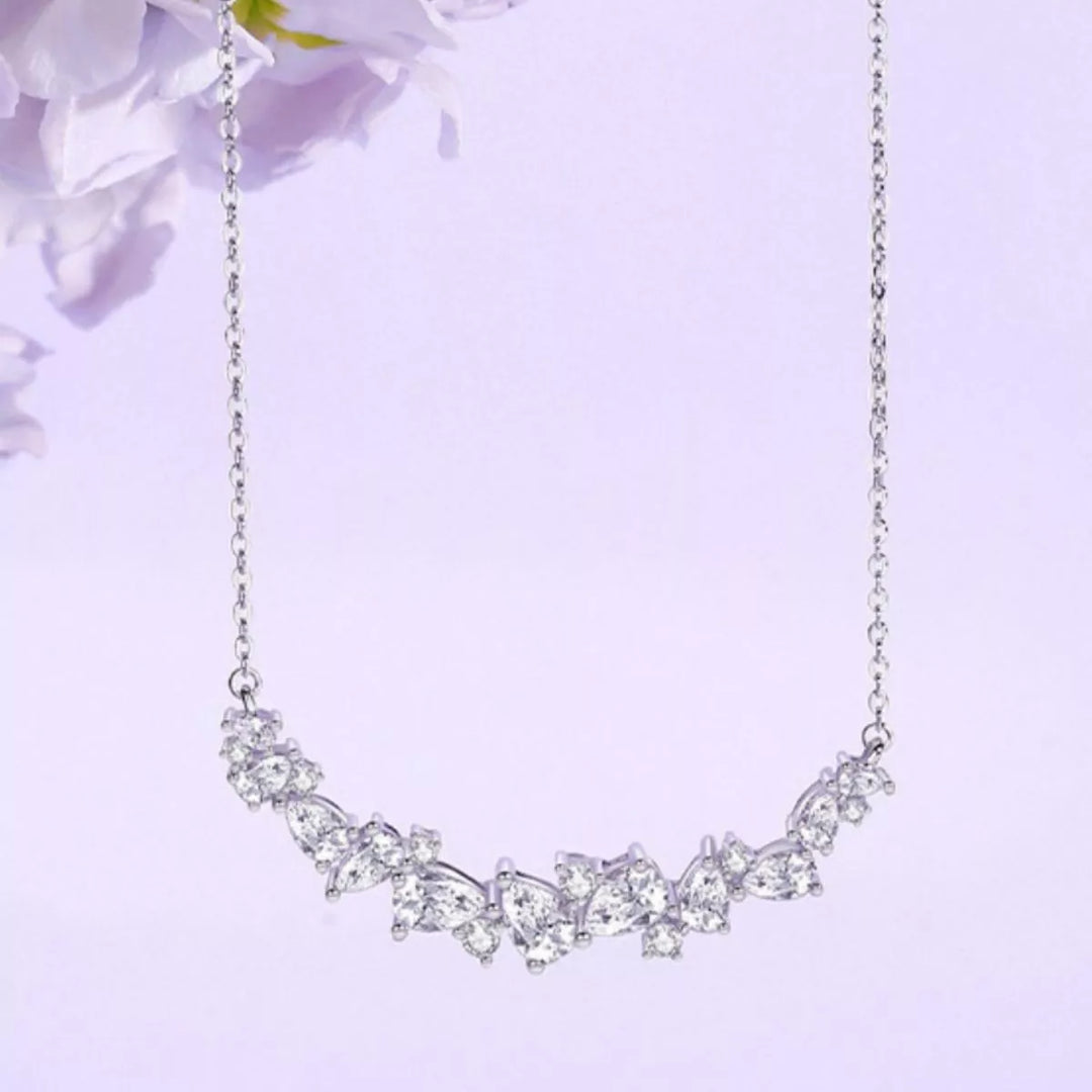 925 Sterling Silver Zircon Necklace