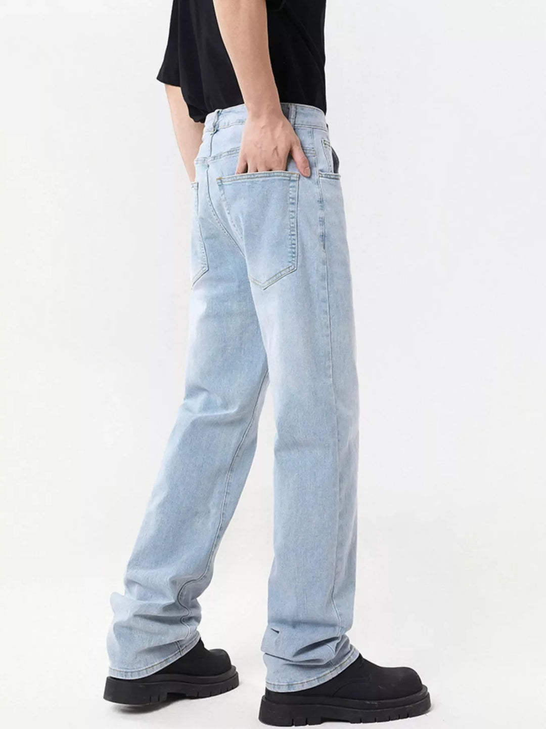 Men's Full Size Wide Leg Jeans Plus Size
