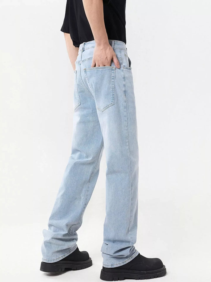 Men's Full Size Wide Leg Jeans Plus Size