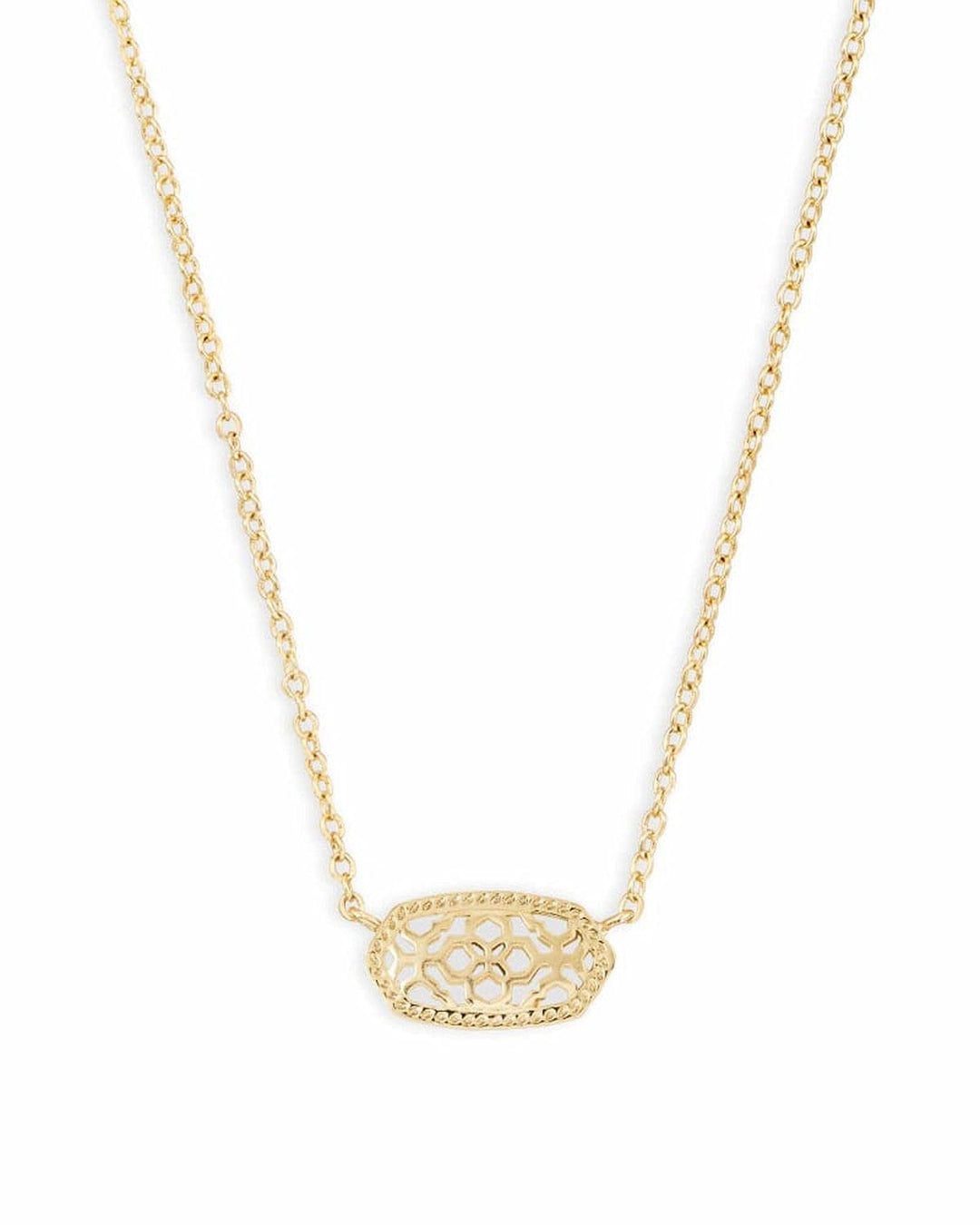 Kendra Scott Elisa Pendant Necklace - 14k Gold Plated Delicate Fashion Jewelry for Women