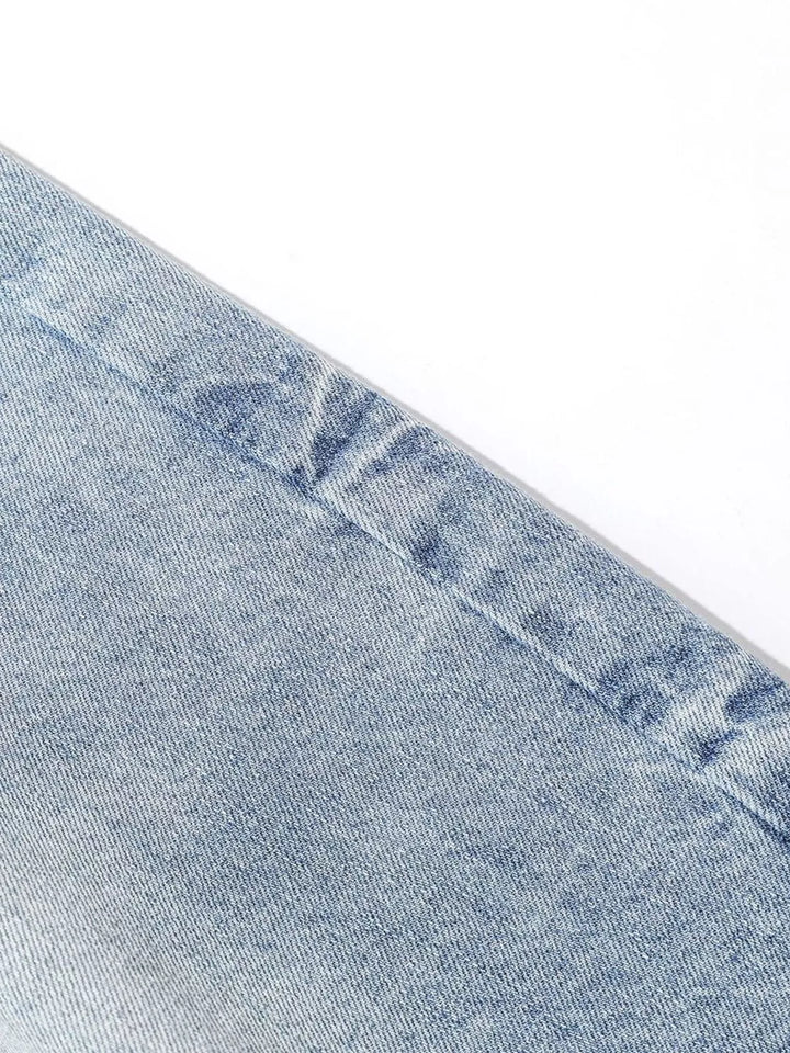 Men's Wide Leg Denim Capris