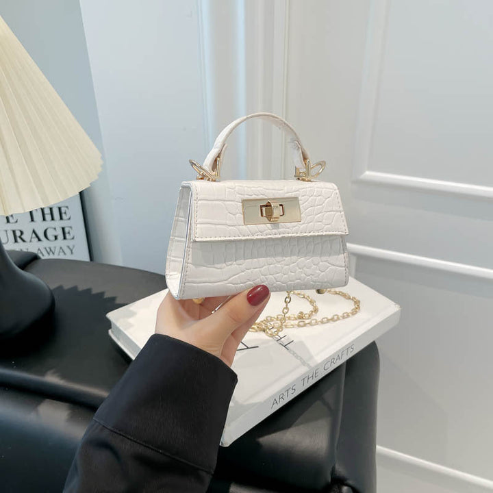 Casual Small Square Handbag With Shoulder Strap