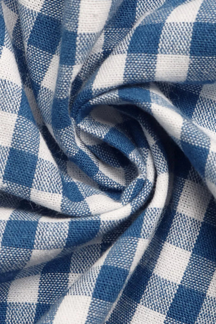 Gingham Knot Front Cami Midi Dress
