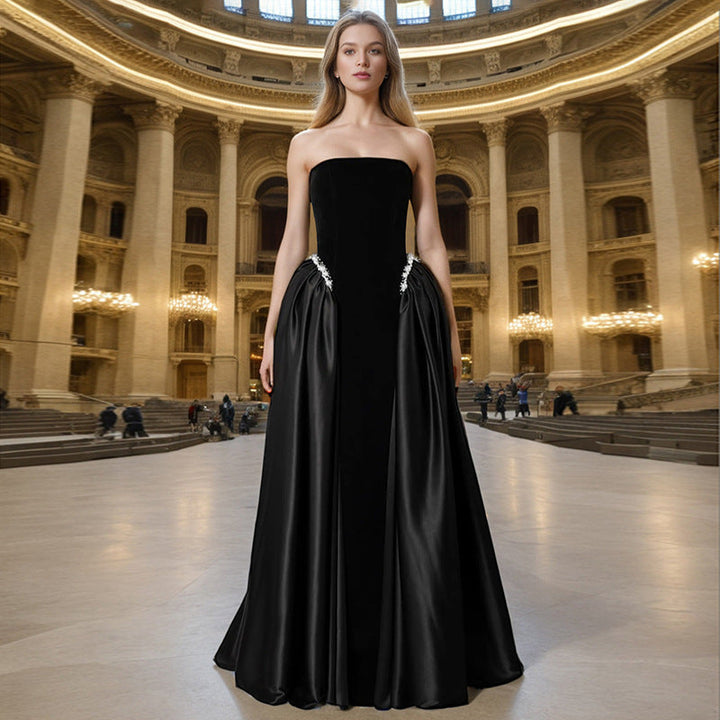 Design A Strapless Maxi Dress For Women