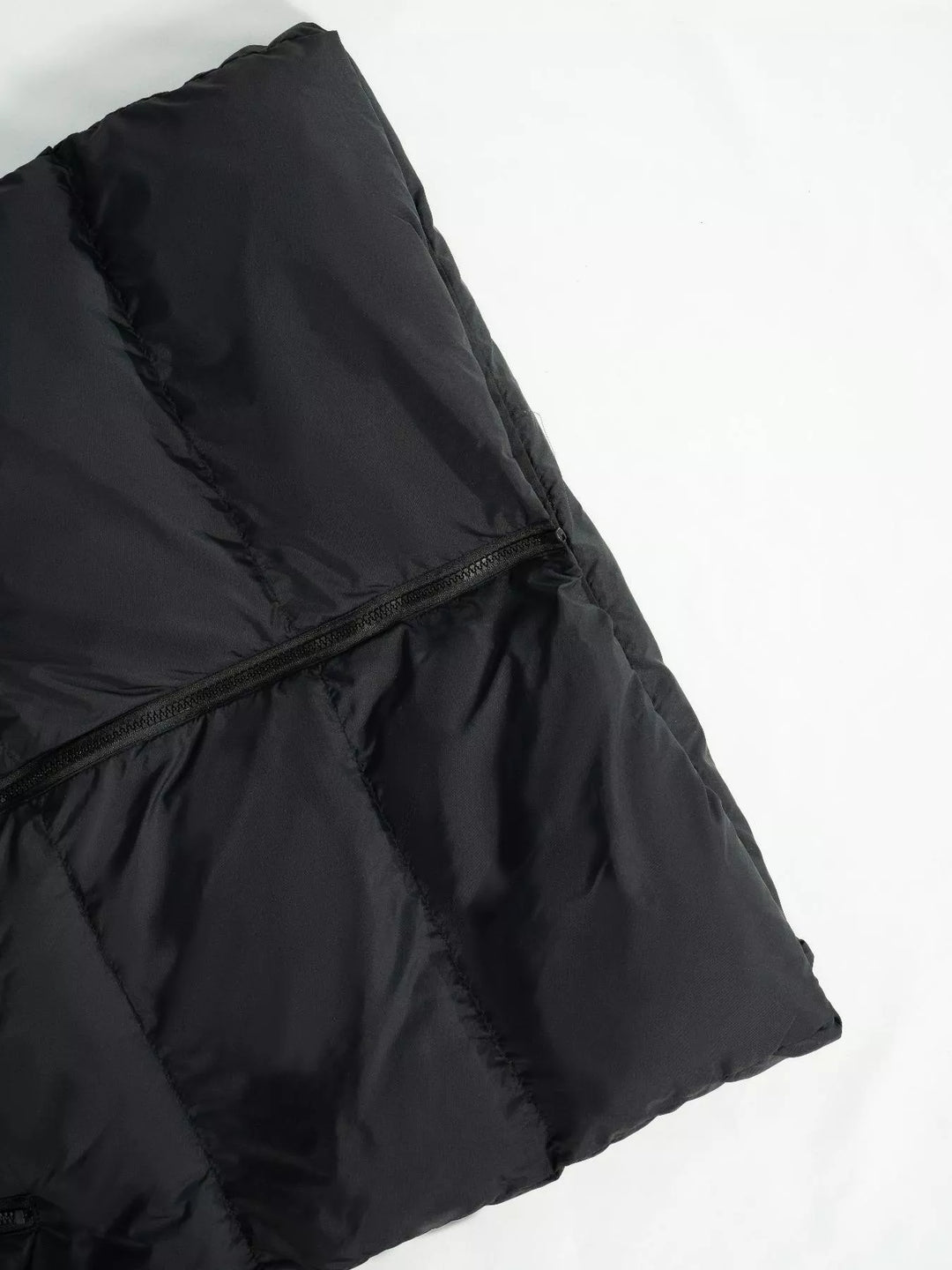 Longline Padded Hooded Vest Coat
