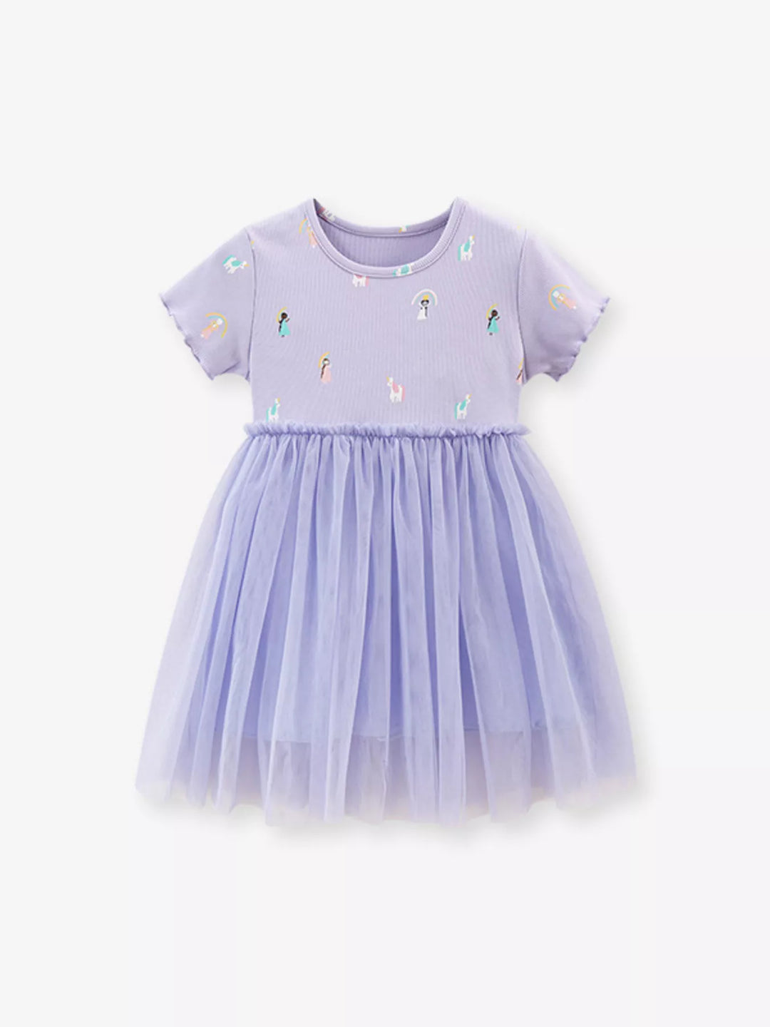 Children's Short Sleeve Tulle Dress