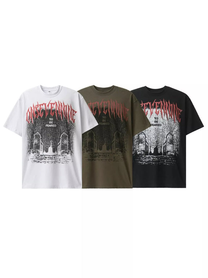 Men's Graphic Round Neck Short Sleeve T-Shirt