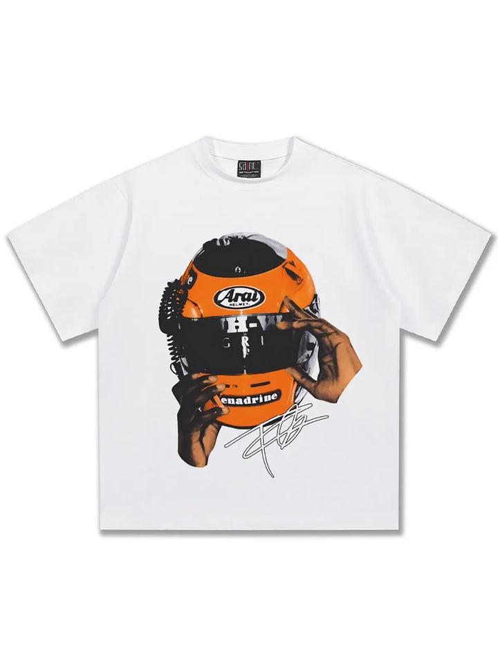Men's Graphic Round Neck Short Sleeve T-Shirt