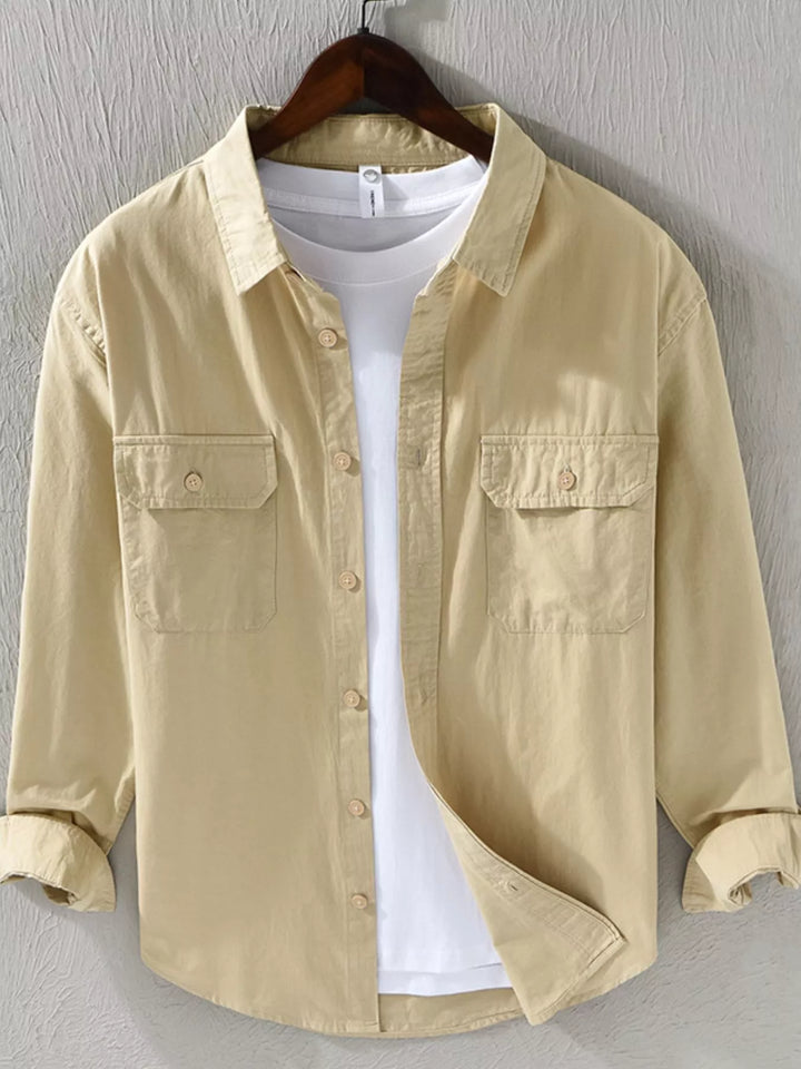 Men's Plus Size Casual Button Up Shirt