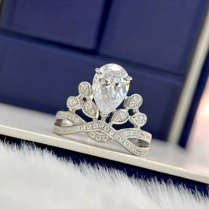 2 Carat Moissanite 925 Sterling Silver Ring
