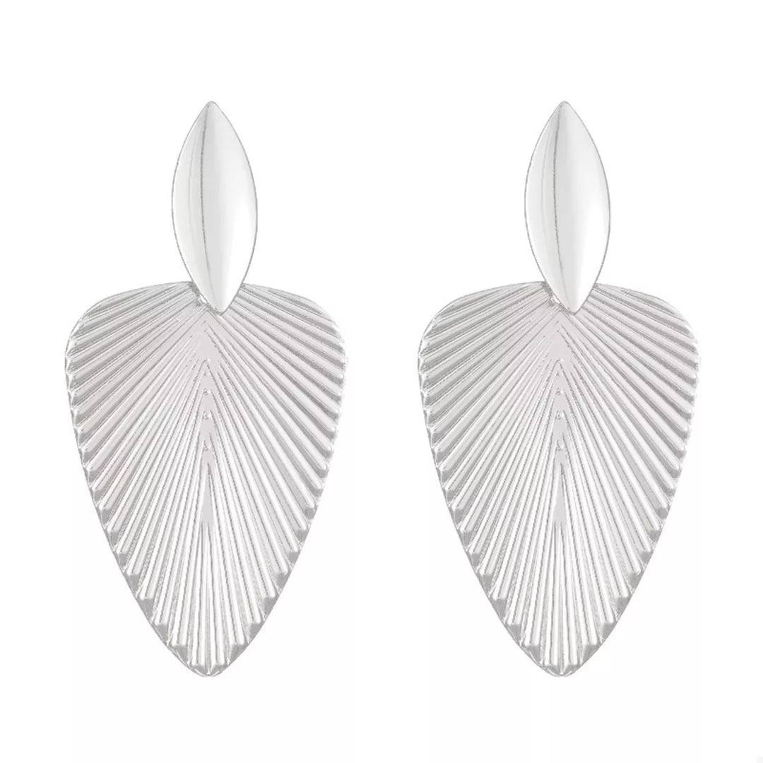 Alloy Textured Earrings