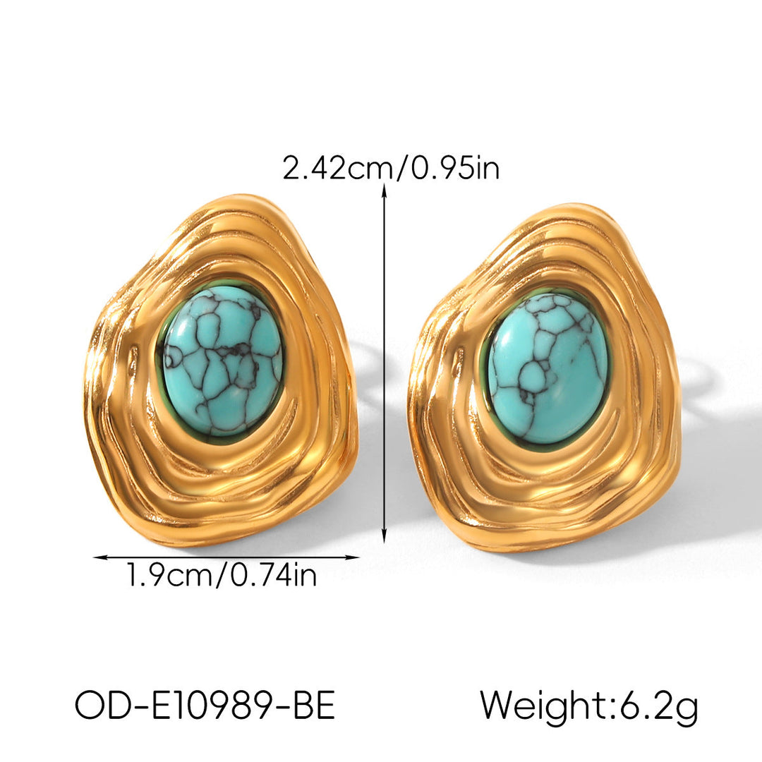 Vintage Personalized Non-fading Titanium Steel Earrings For Women