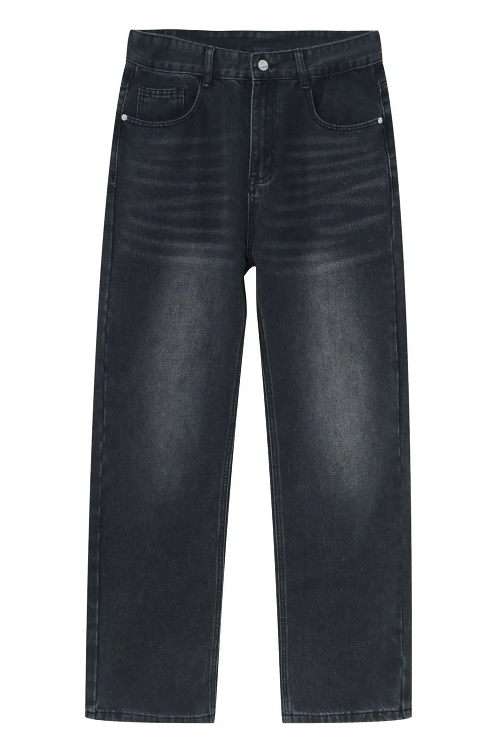 Straight Leg Jeans with Pockets