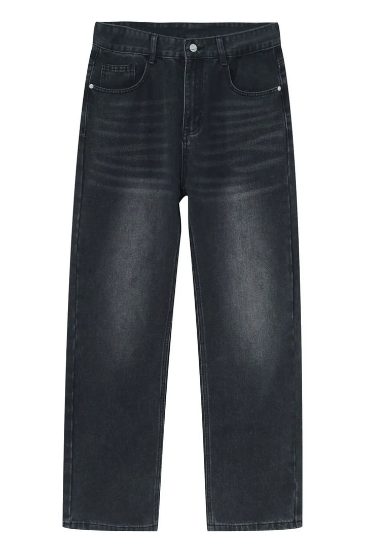 Straight Leg Jeans with Pockets