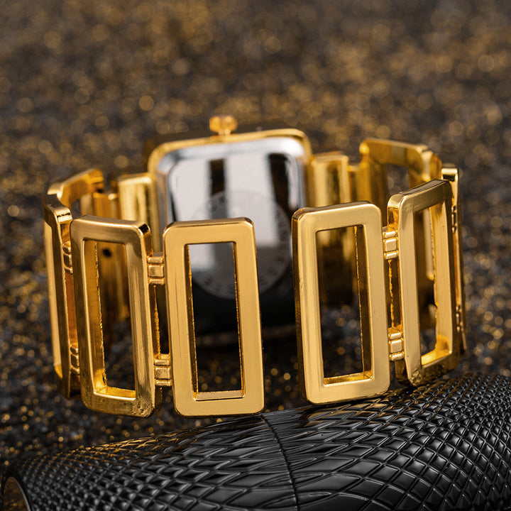Fashionable Gold And Silver Womens Watch