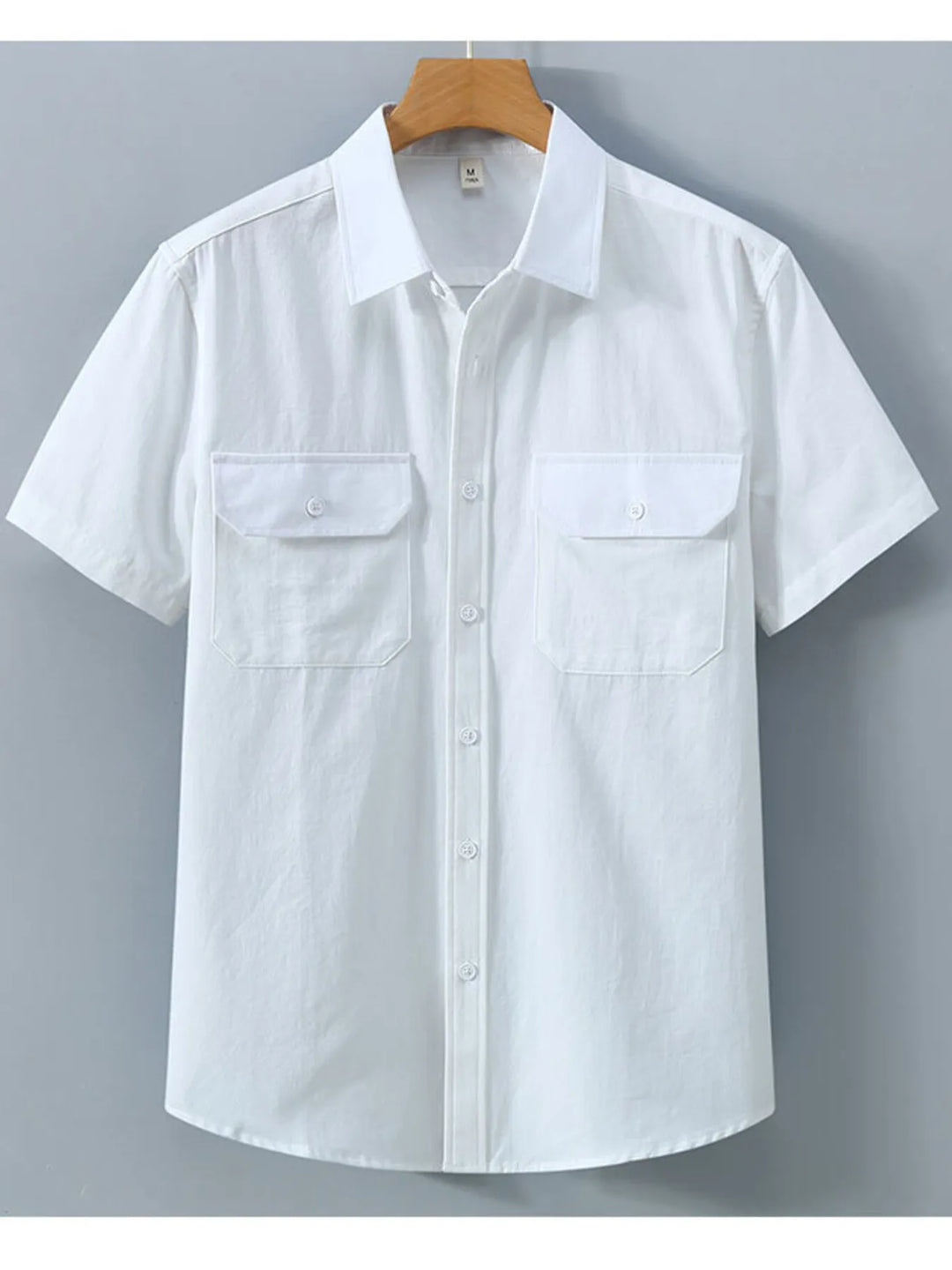 Men's Plus Size Button Up Short Sleeve Shirt