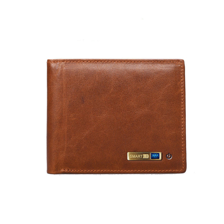 Compatible with Apple , Men's Wallet Anti-lost Leather Short Wallet Multifunction Card Case