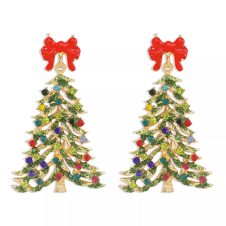 Christmas Tree Dangle Earrings