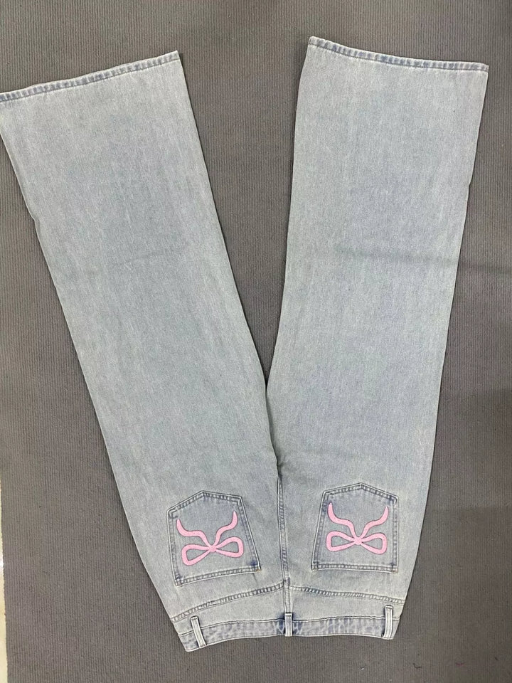Washed Wide Leg Jeans