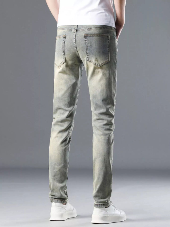 Men's Distressed Slim Fit Jeans