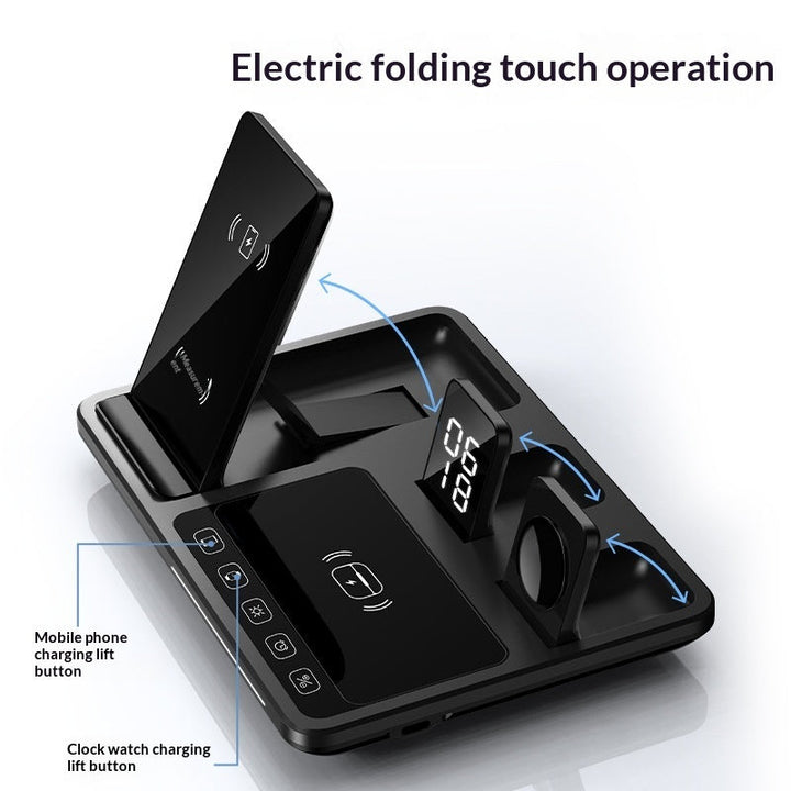 Digital Display Clock Touch Desk Wireless Charger