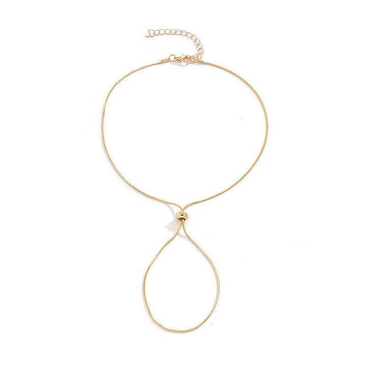 Metal Cross Adjustable Jewelry Personalized Snake Bone Chain With Round Beads Foot Bracelet