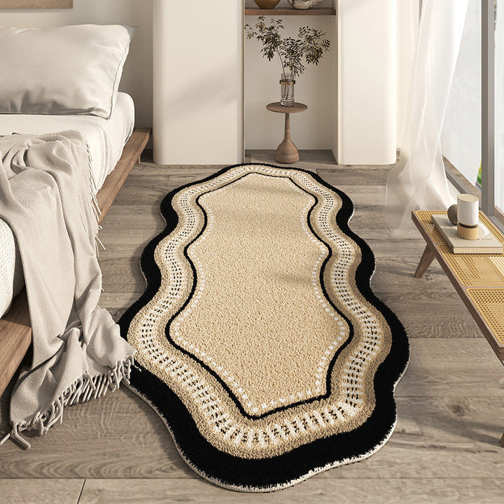 Japanese-style Household Bedroom Irregular-shaped Cashmere-look Modern Minimalist Floor Mat