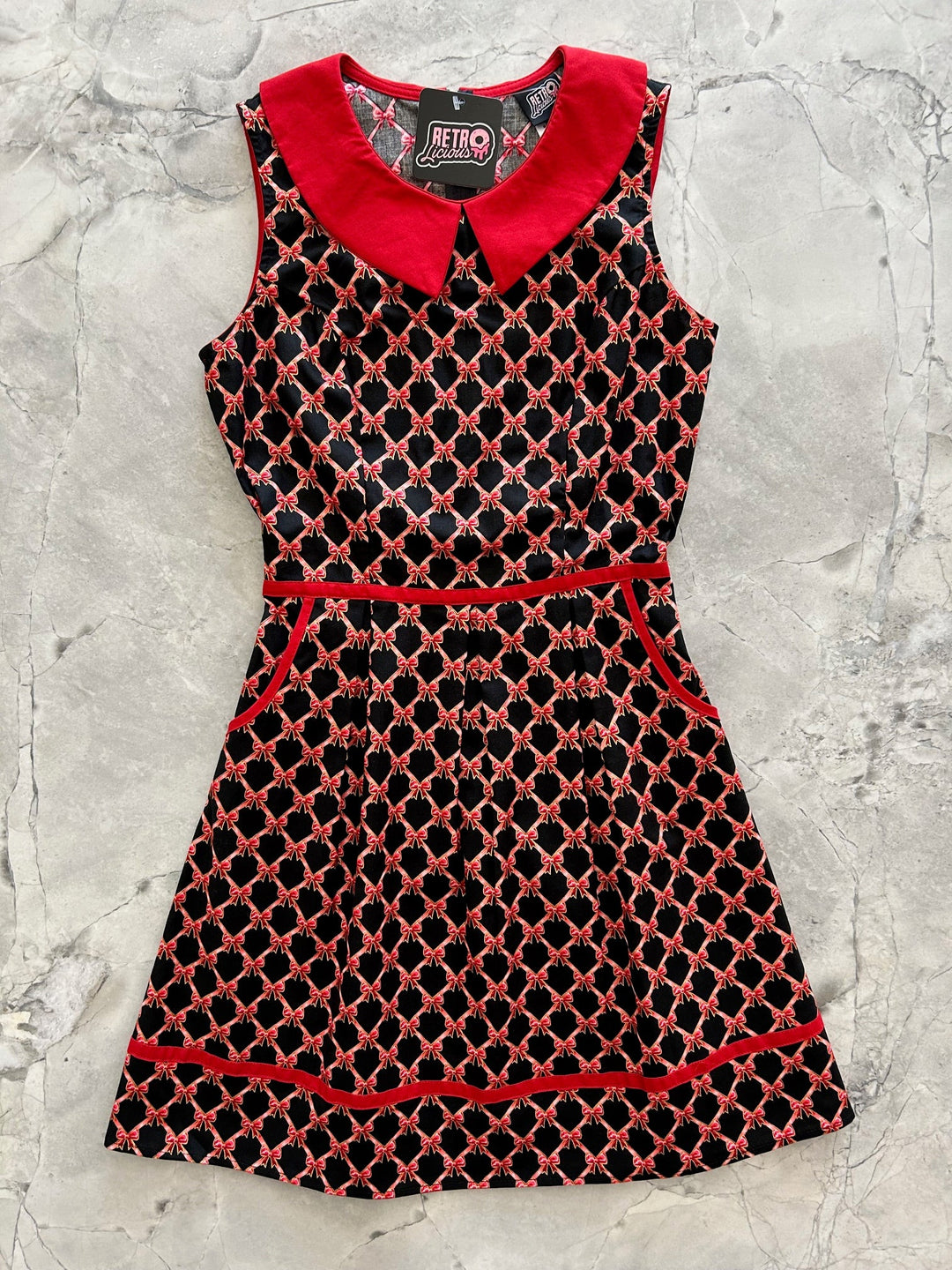 Bow Collared Dress - Large only