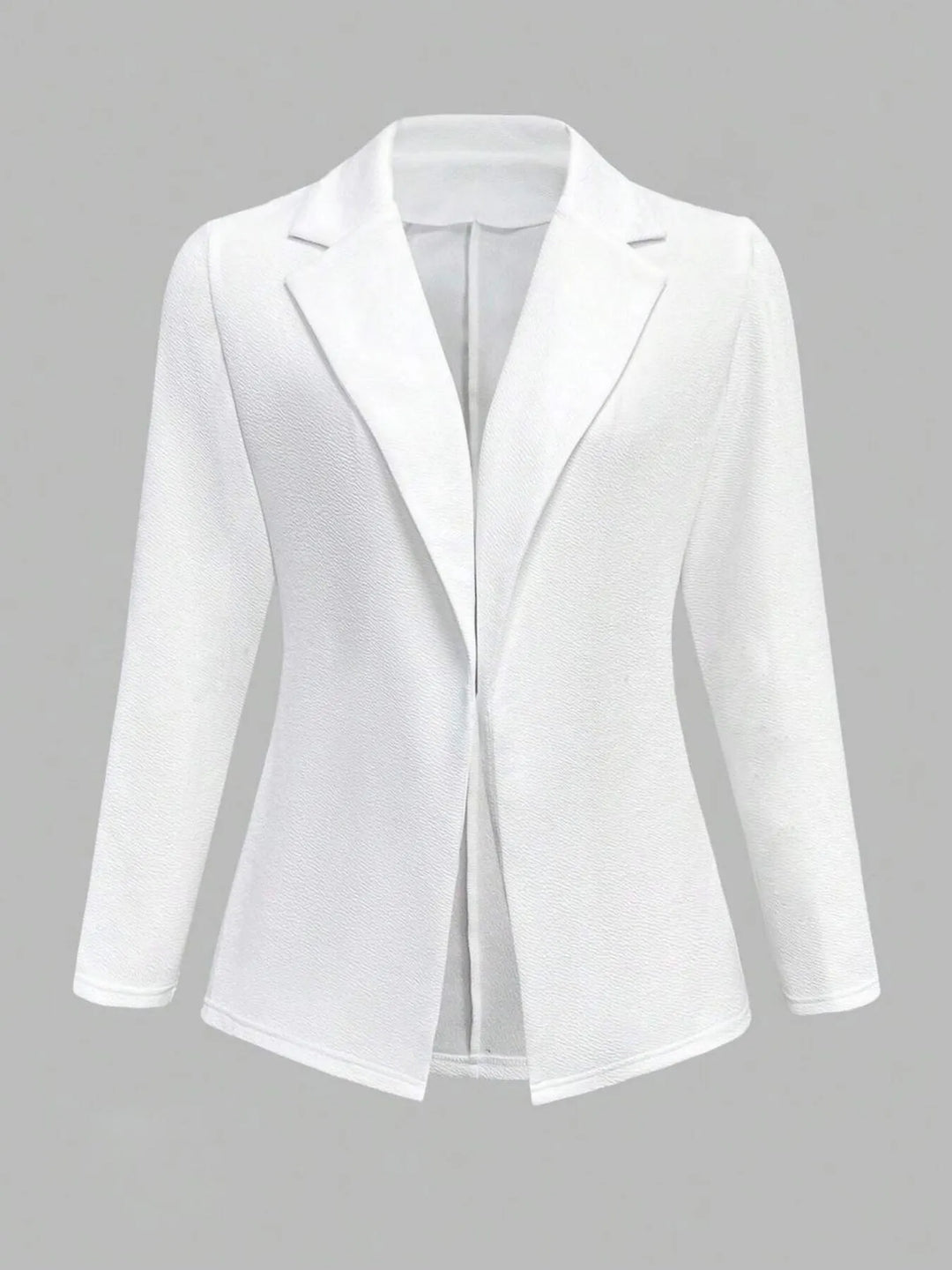 Lapel Collar Open Front Blazer