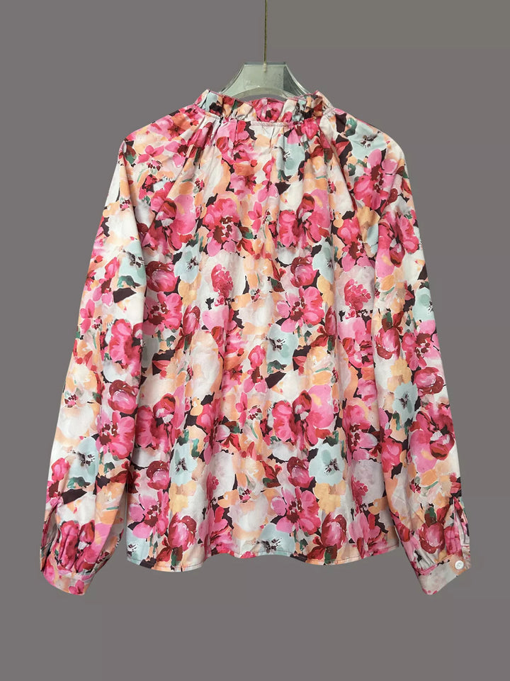 Floral Print Button Up Shirt